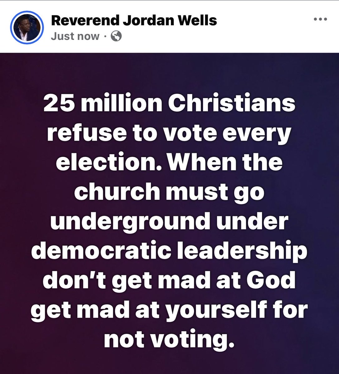 WellsJorda89710's tweet photo. 🚨 CHRISTIANS: DON’T SIT OUT ELECTIONS!

If you care about the future of your families, communities, churches, and country, your voice matters—and voting is one way to make it heard.

Too many people stay home on Election Day and then feel frustrated about the direction of government afterward.

Whatever your political beliefs are, study the candidates, know the issues, pray for wisdom, and VOTE. 🇺🇸🙏

#ChristiansVote #Vote #ChristianVoters #FaithAndPolitics #CivicEngagement #Election2026 #Christianity #Faith #America #MakeYourVoiceHeard #Jesus #Prayer