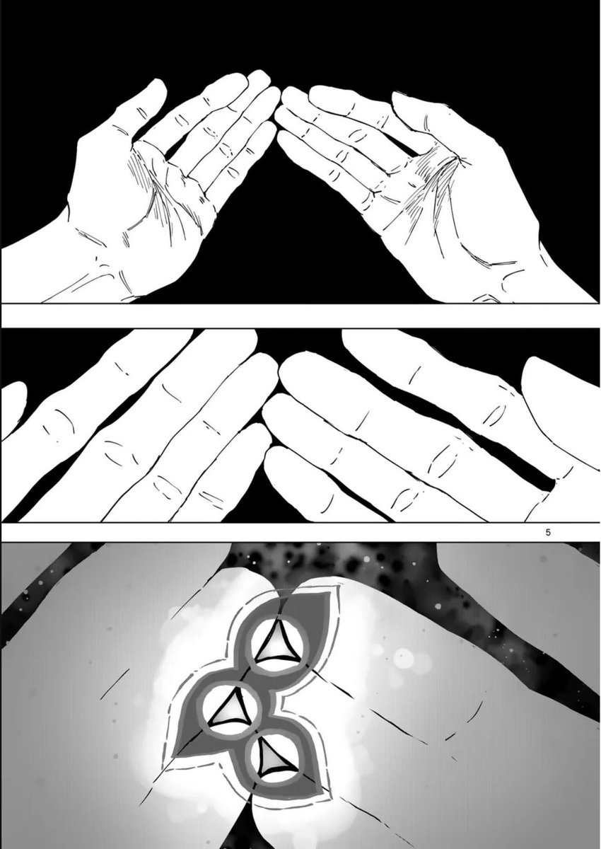 39raKyouko's tweet photo. 急にアフターゴッドの話するけど、やっぱりこうやってバキバキにキマった絵を叩き込むのが一番TLのみんなに訴求すると思うんですよ
 #アフターゴッド #マンガワン https://t.co/9fpEHBk52M https://t.co/c2oGurhOBz