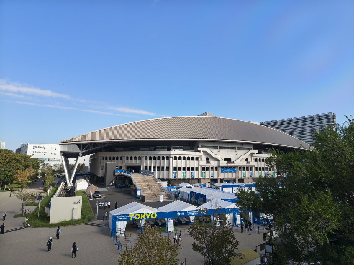 Luna_MHW's tweet photo. 有明来たよ！楽しみすぎる🎾
#kinoshitajotennis https://t.co/cKuwJ3szep