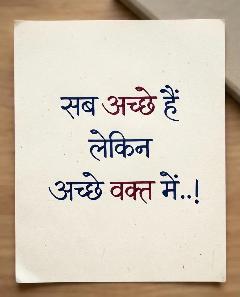 Gurbinder_1993's tweet photo. सब अच्छे हैं लेकिन अच्छे वक्त में..! https://t.co/yDwOEyhVeg