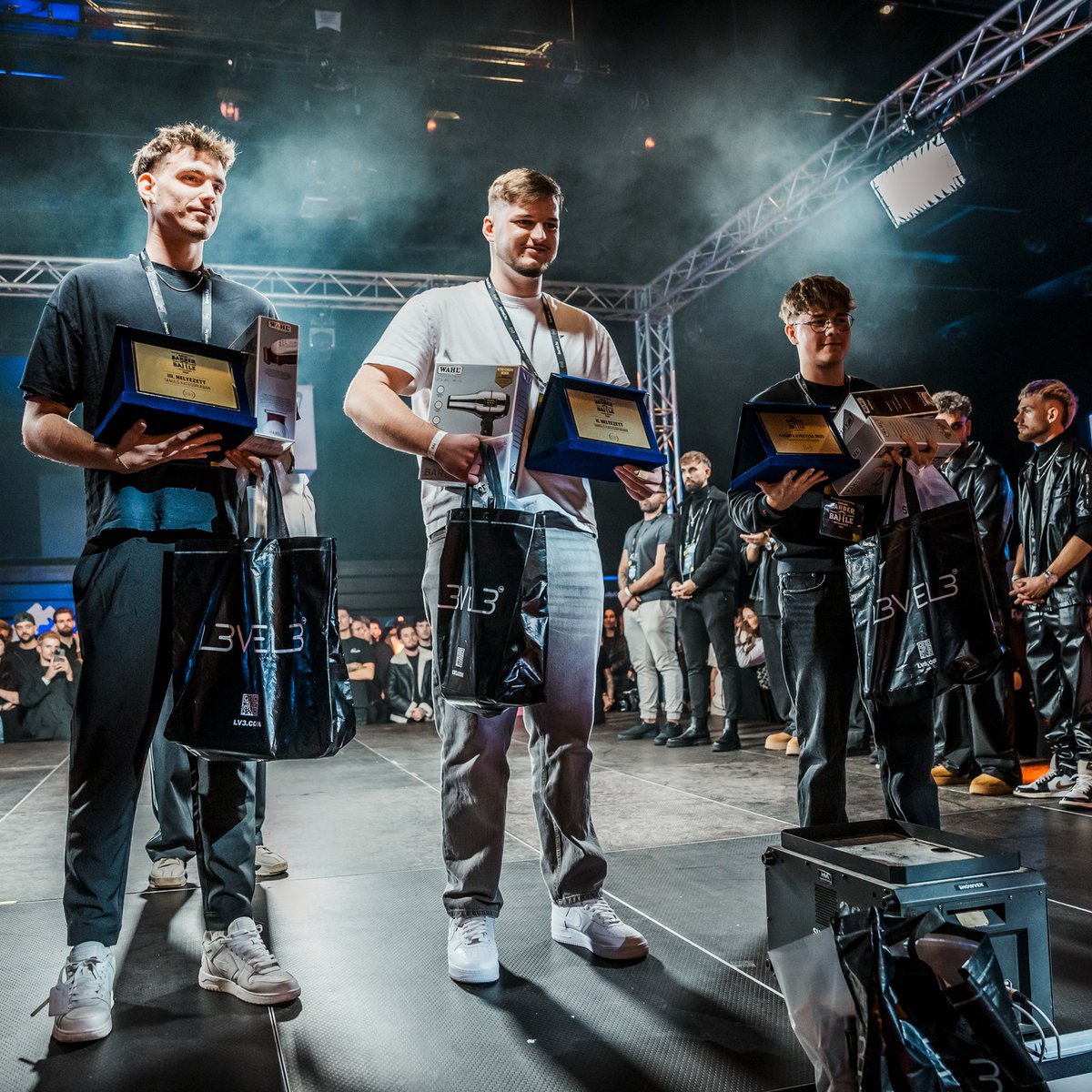 nadiu47's tweet photo. BARBER BATTLE BUDAPEST 2025 – STUDENT CATEGORY RESULTS

Young barbers recreated their competition entries on their own models in just 45 minutes. 1st place: Marcell Mezei
2nd place: Vendel Kovács
3rd place: Áron Kiss

This category once again https://t.co/r2aXFUJnbt