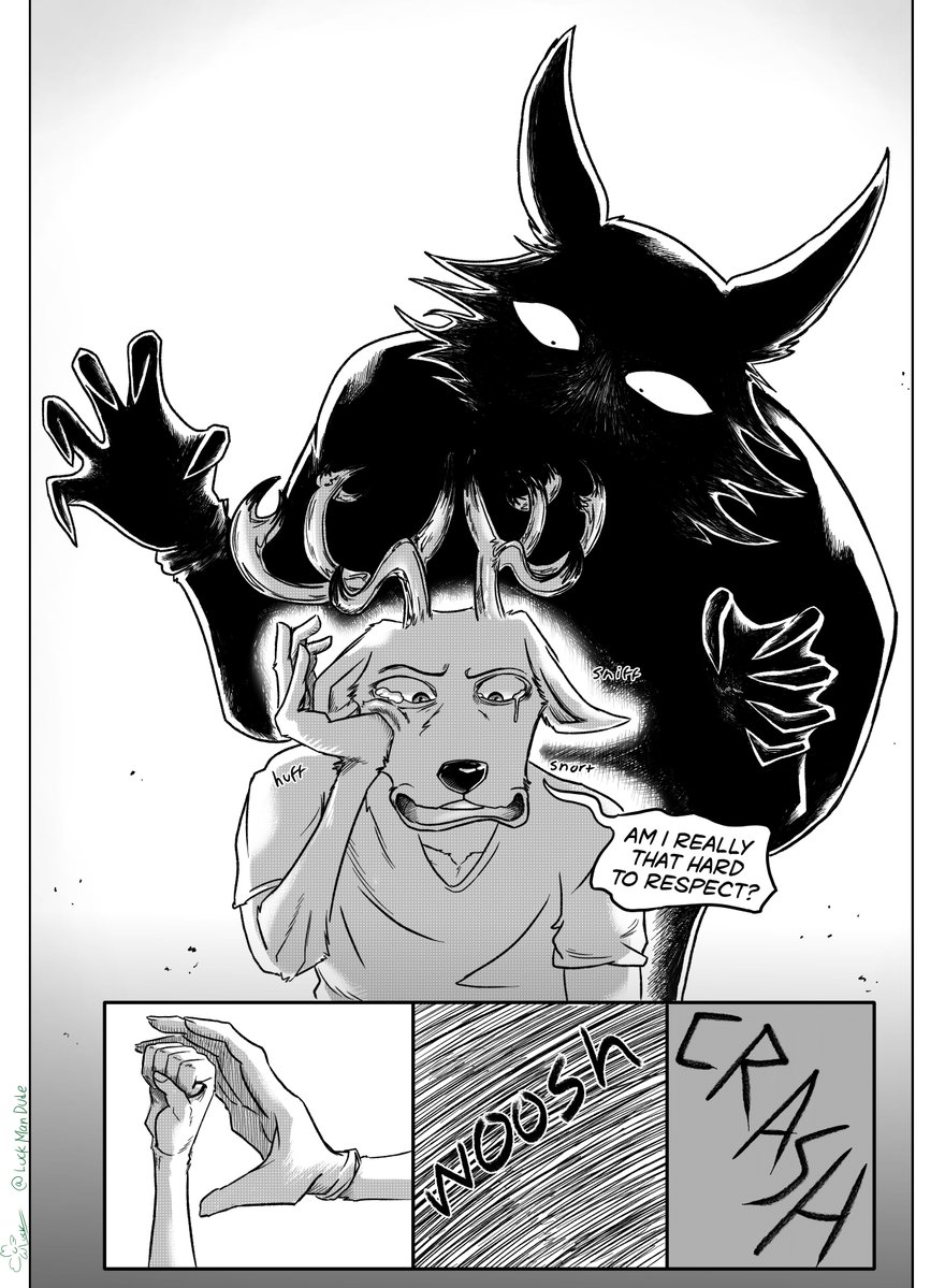 LuckManDude's tweet photo. BeastRebels Chapter 7 page 3
Big wolf-rabbit hybrid behind you dude
#beastars #comic #fanart https://t.co/g6GKKg1Hqu