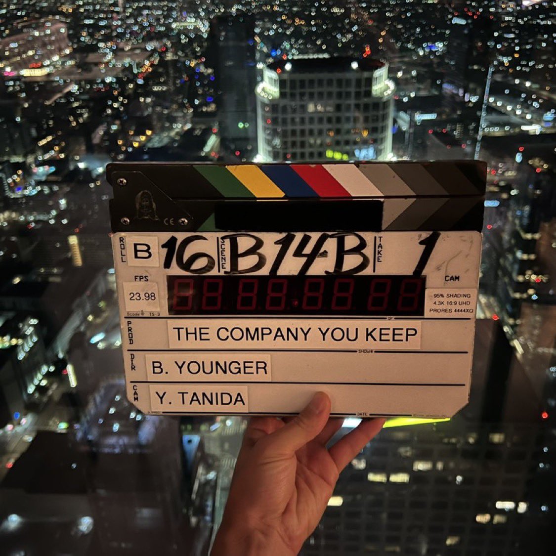 MiloVentimigla0's tweet photo. 1 week down makin somethin new with an amazing cast + the best crew in town. MV #TheCompanyYouKeep @ catherinehkim @ SarahWCallies @ timchiou #WilliamFichtner #jamessaito #FredaFohShen #shayleemansfield @ Felisha_Terrell #BenYounger @ jonmchu @ CohenJulia @ RussCundiff https://t.co/aGelJlnXaj