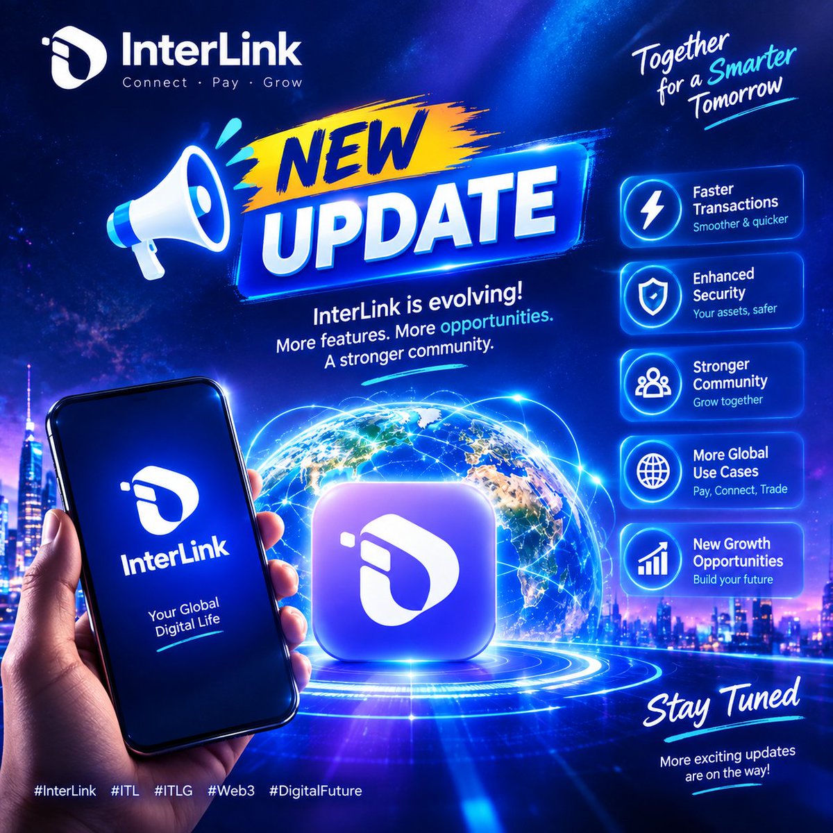 Mizanvai108260's tweet photo. 🚀 InterLink – A New Era of Digital Connectivity! 🌐

Faster transactions, enhanced security, a stronger community, and more global opportunities. InterLink is evolving toward a smarter, more connected digital future! 💙

#InterLink #ITL #ITLG #Web3 #ITLX https://t.co/6RppztKcBy