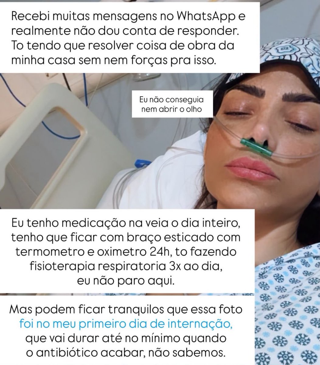 updatecharts's tweet photo. Fernanda Sena está INTERNADA com pneumonia há 6 DIAS. https://t.co/KuYAqhPR98