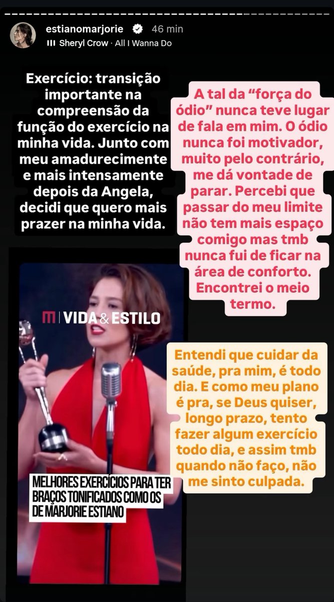 jotauelleia's tweet photo. não tô aguentando q marjorie estiano veio a público explicar oq faz pra ser tão saborosa e ter musculos tao suculentos kkkkkkkkkkkkkk https://t.co/j0UtviIuA1