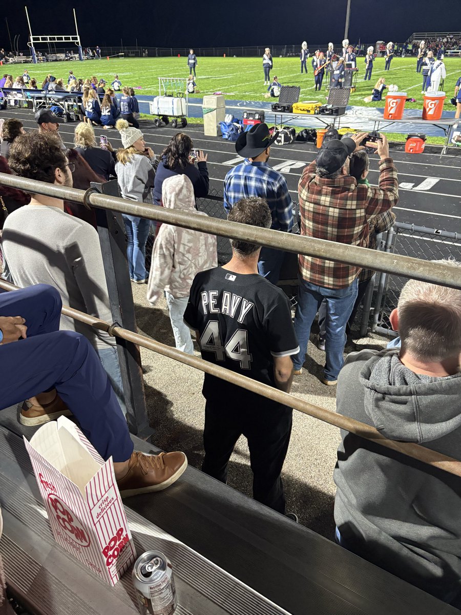 ml4nelli's tweet photo. Signed Jake Peavy jersey at a HS football game. That’ll play. @CouldBeTheMove https://t.co/le3LcKQ6ic