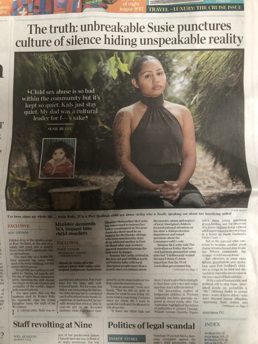 RoadknightThe's tweet photo. Excerpts from the latest horror story:

- 'Cultural elder' rapes daughter for six years, one of 13 kids, from age of 8

- Common knowledge you could buy a 9yo child for sex for $20

- Wandering 6yo boy picked up by police at 3am. DCP phone unanswered. Child returned to mother lying in a pool of her own vomit, father unconscious.

- Sexually abused 5yo boy reported to DCP multiple times. No action. He's now an 18yo meth addict.

- 2yo and 4yo sisters raped in a 'party house'. Police ready to charge; DCP drops case, returns children to the drug/alcohol addicted mother.

Where's Albo?