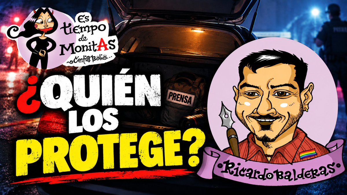 El_Chamuco's tweet photo. “En 2016 terminé en una cajuela por policías del estado de Jalisco”.

Ricardo Balderas relata su experiencia y cuestiona el sistema encargado de proteger a periodistas en México.

¿Quién protege a quienes investigan al poder?

No te pierdas hoy a las 8pm #EsTiempoDeMonitas con @cintiabolio por Chamuco Media.

https://t.co/Rd8GvNG8X9
#Periodismo #LibertadDePrensa