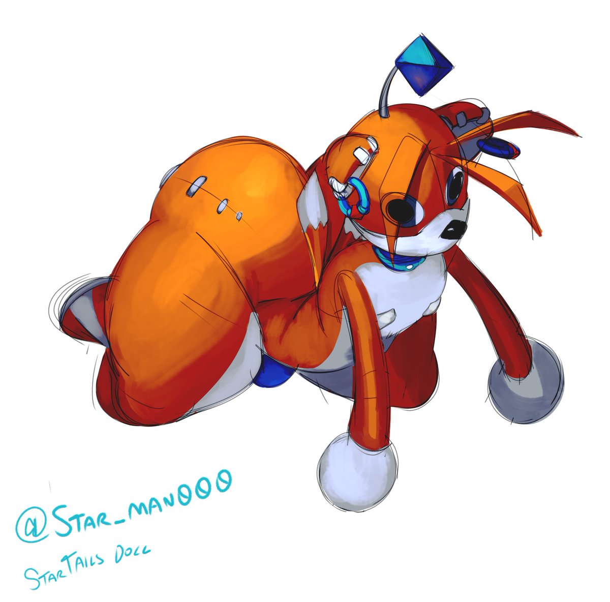 Star_man000's tweet photo. Tails doll Tails doll :p https://t.co/VVxwspNqxC