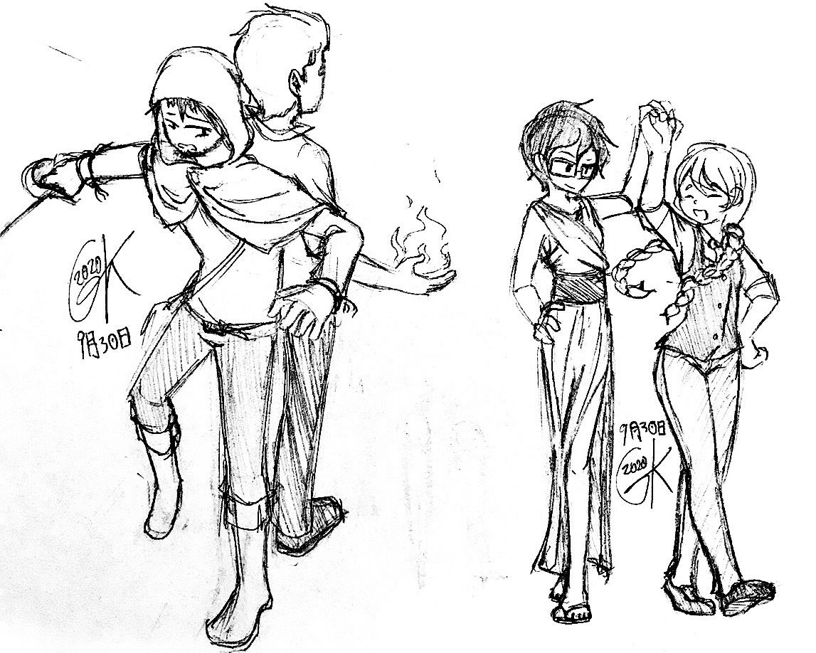 ArtGeo_K's tweet photo. This #art #drawing #sketch is a fun #redraw of something 6 years old and I’m quite happy with how it came out. https://t.co/rz0OwGVGUX