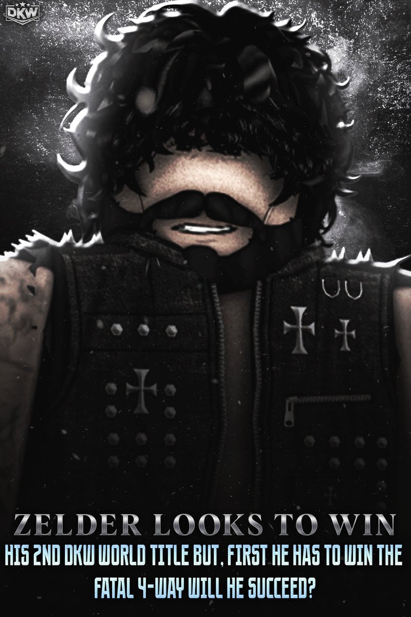 DKW_2026's tweet photo. THE CHASE FOR TWO! 🏆

Looking to cement his legacy even FURTHER.. @zughh_ has his sights strictly locked on winning his 2ND DKW World Title! 🩸

BUT first.. "The Stalker" has to step into absolute CHAOS and SURVIVE a massive Fatal 4-Way matchup! ⛓️

WITH three other dangerous competitors standing between him and his ultimate destiny.. Zelder is ready to unleash pure DESTRUCTION to get exactly what he wants! 💥

WILL he succeed in the Fatal 4-Way and punch his ticket to the main event?! 🤔

#DKW2026