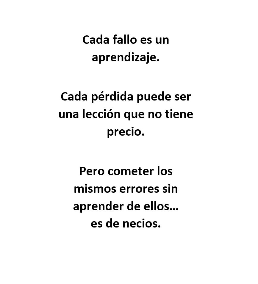 ObjetivoBitcoin's tweet photo. Perder duele. No aprender, cuesta mucho más. https://t.co/G4bJt2OnnP