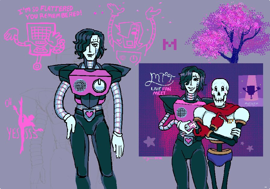 XiZamIsTired's tweet photo. #undertale #mettaton #papyton , I gave up on trying to save the quality. https://t.co/wRjUSyQzOQ
