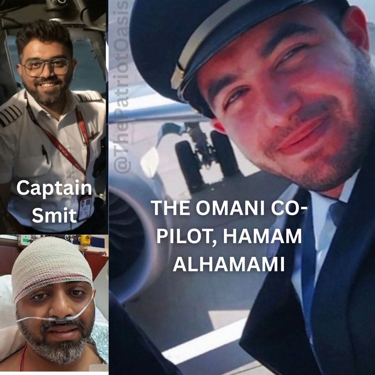 ThePatriotOasis's tweet photo. 🔥🚨 BREAKING — The Islamic attempted hijacker on the Flydubai flight has been identified as Hamam Alhamami, the Omani co-pilot. 

He attacked Indian pilot Captain Smit Machchhar on a flight heading to Tel Aviv. 

Al Arabiya English reports he already had a history of extremist views. Oman had restricted his flying privileges over radical beliefs tied to a prior stay in Syria.

They pulled him off flight duties. He left Oman, spent considerable time in Syria, and the ideology got worse. 

Then he relocated to the UAE and ended up in the cockpit anyway. An attempted hijacking on the way to Israel was not a surprise. It was a file they already had and did NOTHING about.