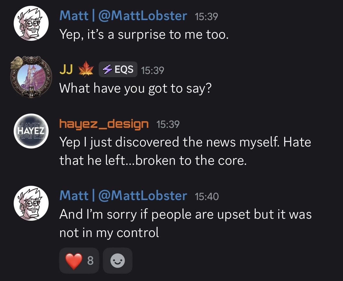 CodeYaliKim's tweet photo. Matt Hargreaves has no control over his departure, and was surprised by it as well https://t.co/4jMIVU0uBf