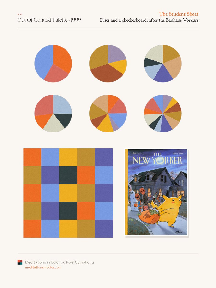 MeditateColor's tweet photo. Out of Context Palette https://t.co/2ZuHh5XBFe