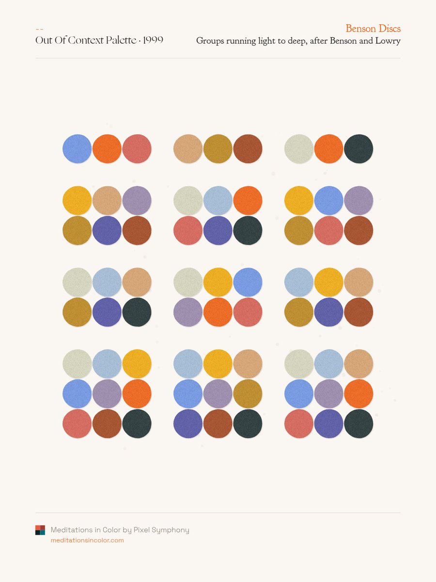 MeditateColor's tweet photo. Out of Context Palette https://t.co/2ZuHh5XBFe