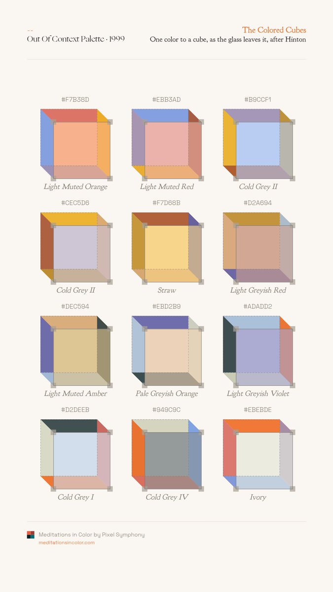 MeditateColor's tweet photo. Out of Context Palette https://t.co/2ZuHh5XBFe
