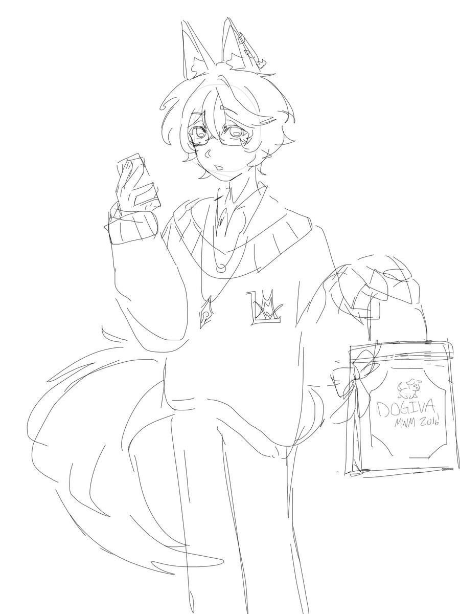 Femboys4Lifee's tweet photo. Actually going feral over this (〃ﾉωﾉ)～✨️🌸

(Quick sketch before eepy time (〃´ω`〃)❤️✨️)

#MerryArt https://t.co/xQkxCyg04D