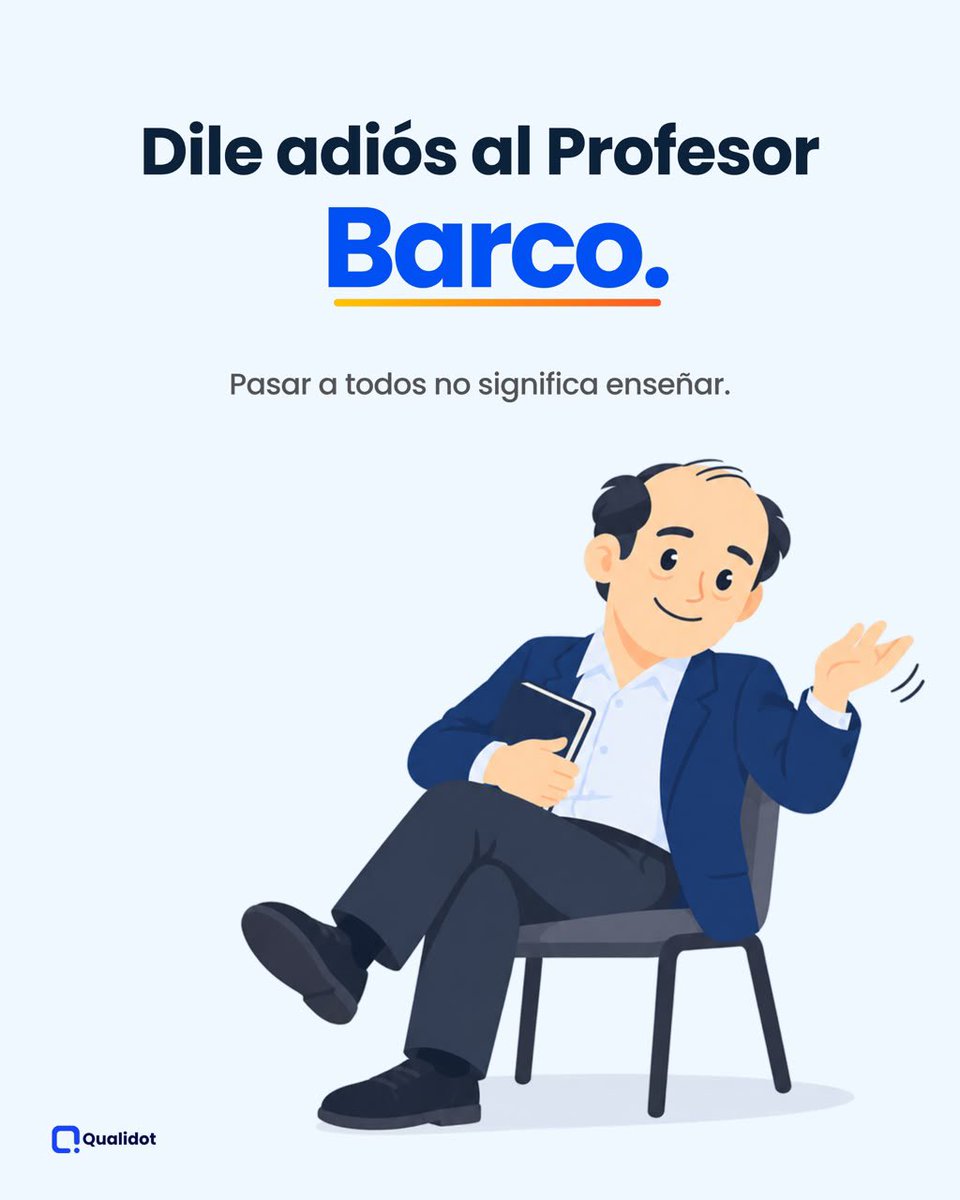 qualidot's tweet photo. Pasar a todos no significa enseñar. 📚 Qualidot evalúa contenido, participación, duración y seguimiento para convertir cada videoclase en evidencia y mejora real.

#Qualidot #IA #EducacionDigital #CalidadEducativa https://t.co/knSPavVqAe