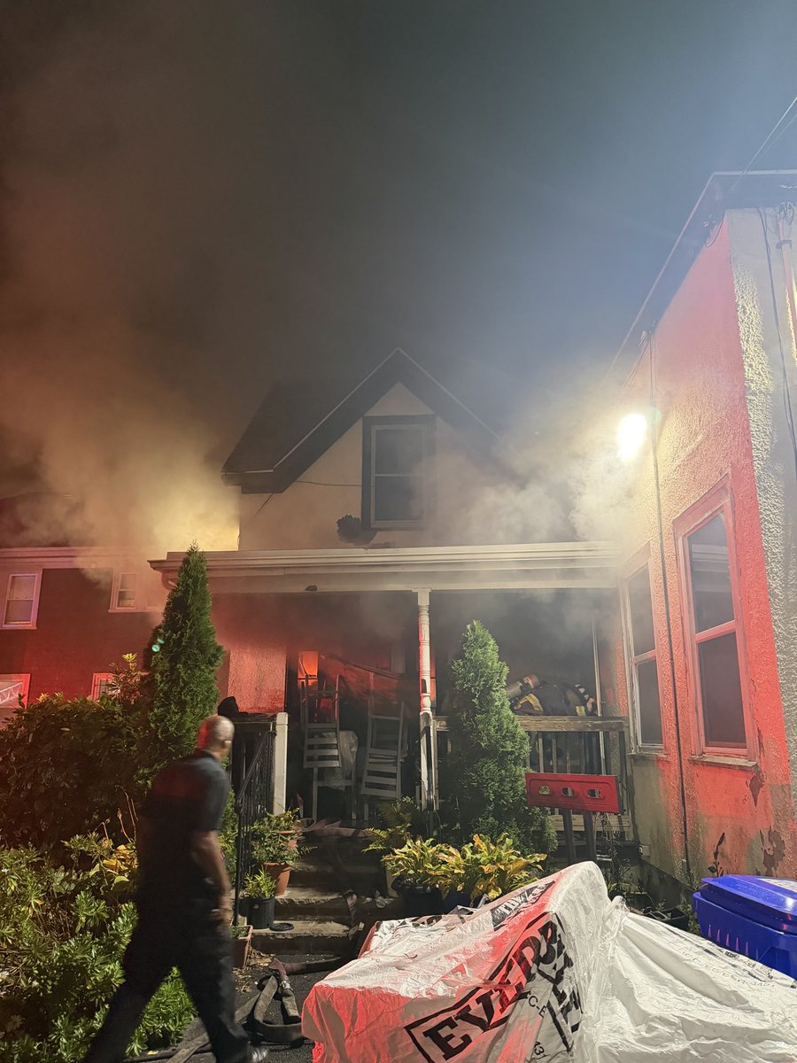 BostonFire's tweet photo. Fire companies quickly responded to 684 River St which had smoke showing . Companies moved swiftly after receiving reports of an elderly woman in home. Upon making a rough entry do to a heavy fire load, firefighters found out a good neighbor had pulled her out to safety https://t.co/YktsVFe5Km