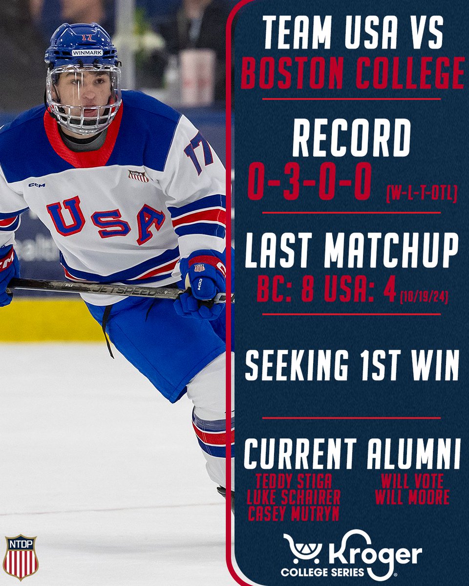 USAHockeyNTDP's tweet photo. Class is in session 🎒🏫📝

@kroger | #USAvsBC https://t.co/Twae1EvDAR