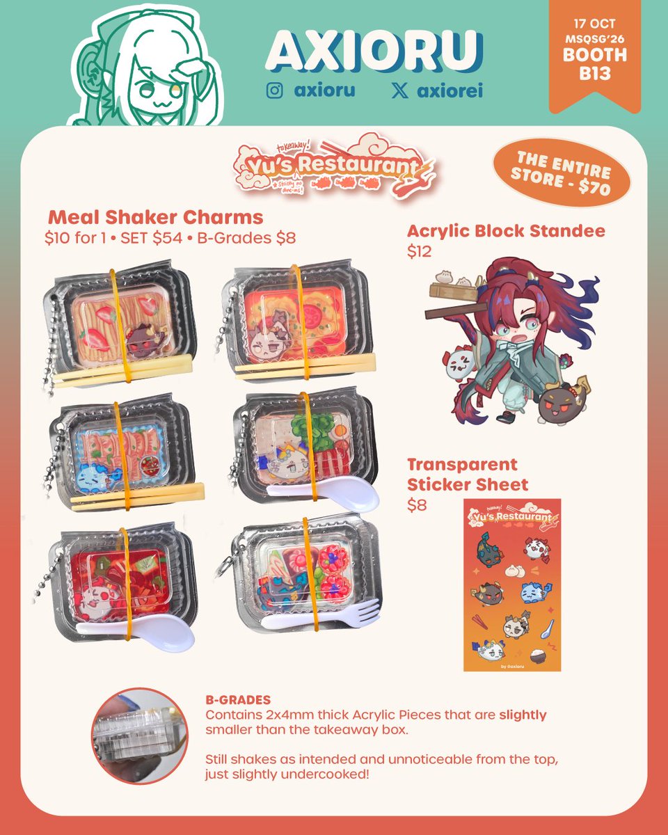 axiorei's tweet photo. [💕&amp; 🔁 appreciated! ] will be at @MakersQuestSG (B13) this monthh! 🥳

Fandoms: Arknights, Valorant, FFXIV, and more!

Feel free to reserve in ✉️!

#msqsg2026 #msq2026artist (1/2) https://t.co/dck4E4Kmjz