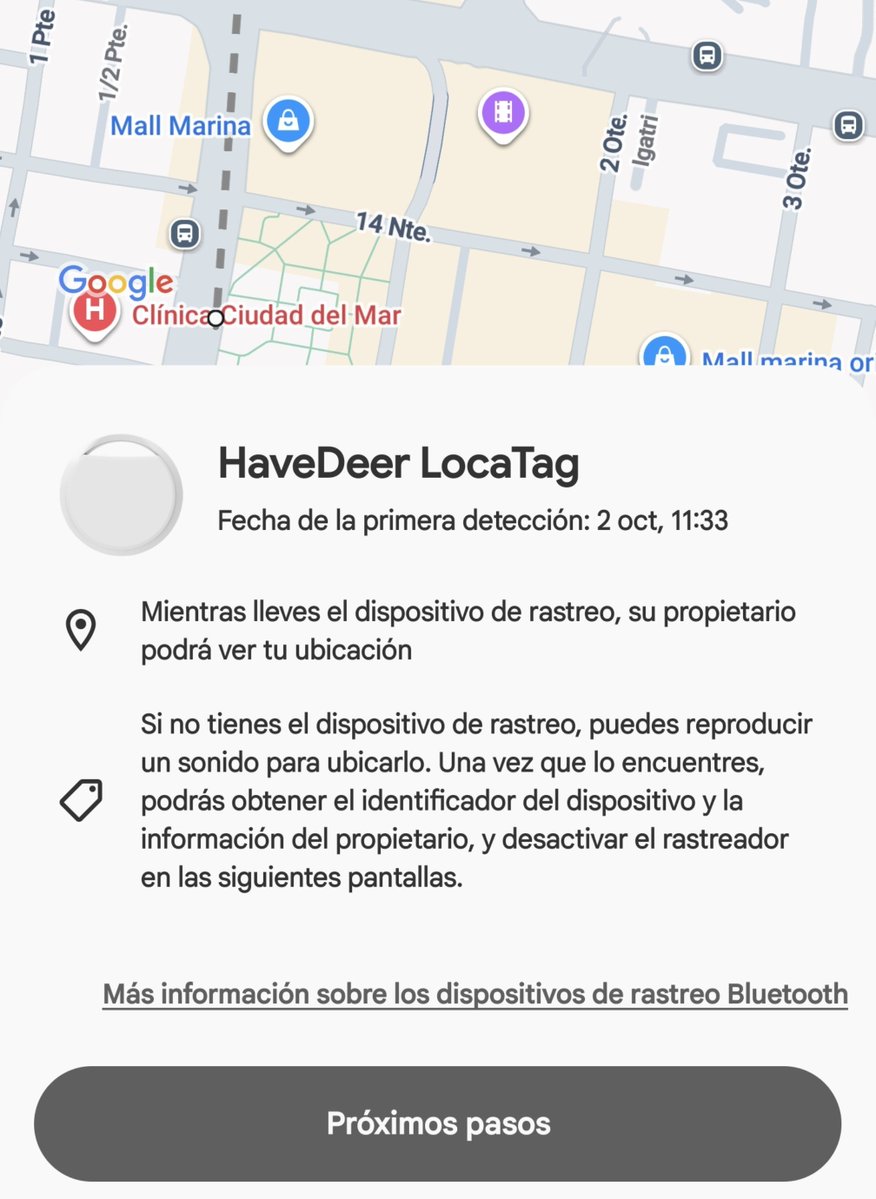 emiilvstete's tweet photo. mutis no m van a creer la wea q me pasó hoy... estaba en la plaza esperando la micro y un weon no se despegaba de mi,, cmo q yo me alejaba y él venía conmigo 😀 cndo llego a la u, el celu me tira una noti diciendo q andaba trayendo un LOCALIZADOR q fue vinculado EN LA PLAZA...... https://t.co/x0S8yqoGSD