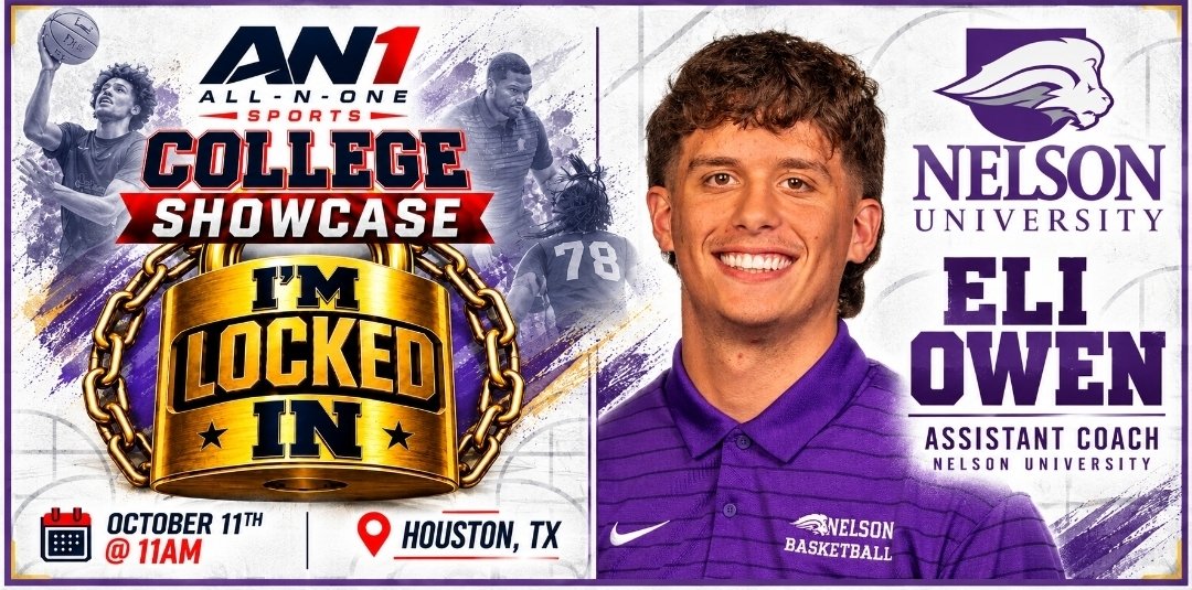 AllNOneSports1's tweet photo. ‼️ WELCOME COACH ‼️

All-N-One Sports is excited to welcome for the first time

Nelson University @NelsonUMBB Assistant Coach Eli Owen @eli_owen_

He will be joining us for the October 11th Showcase in Houston,  TX

OPPORTUNITY AWAITS ⬇️
https://t.co/NSRMv31e6x https://t.co/0XPSqKrsB6