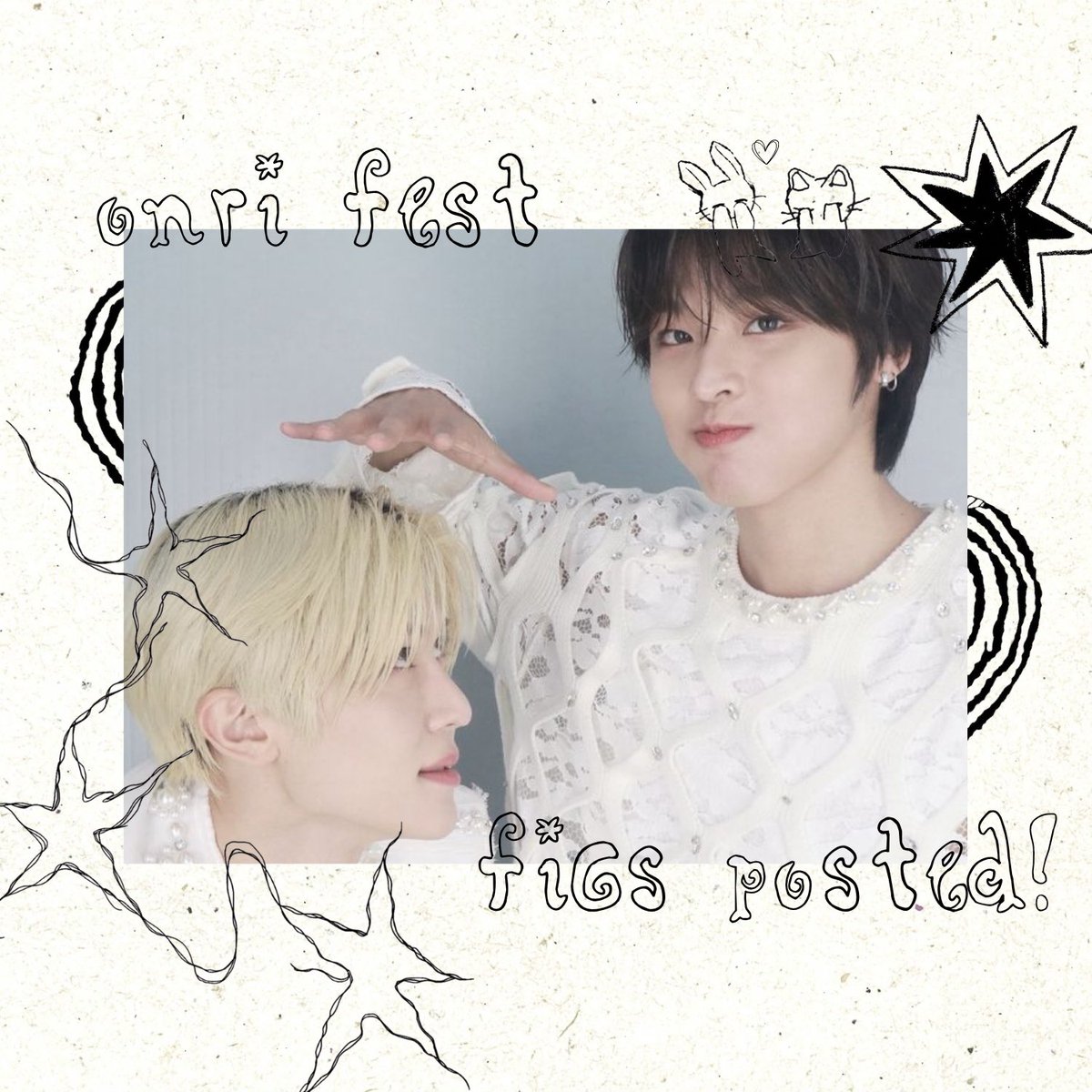 onrificfest's tweet photo. ⋆˚࿔ 𑣲⋆FICS ARE POSTED! ꫂ᭪݁ ⊹ ࣪ ˖

we are so excited! please shower our fics with lots of love…! 🐰🐹🤍

FIND OUR FICS HERE: 
🔗 https://t.co/Ubne3KsVAN https://t.co/av5WLTKc7j