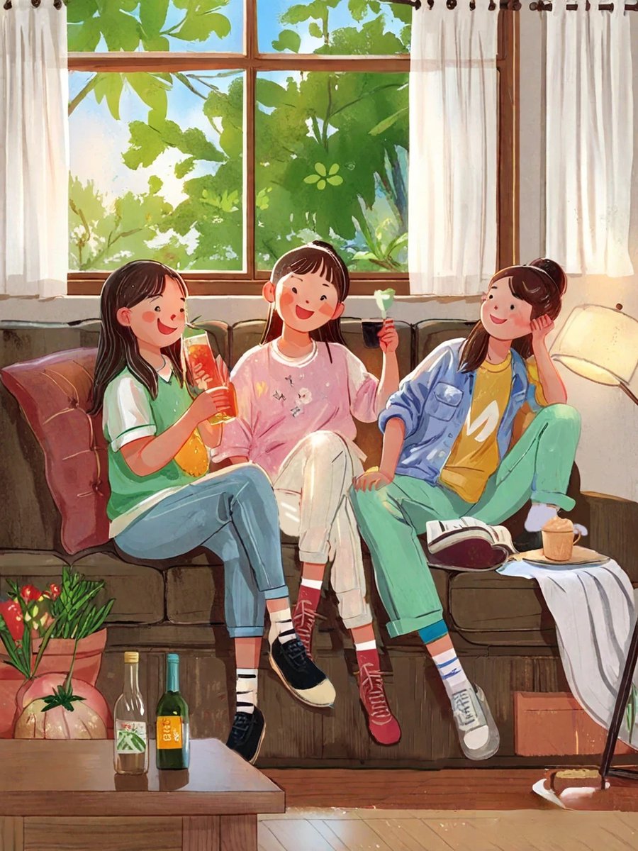 dcAFjDOyGxYtMY7's tweet photo. When you chat jokingly about everyday stuff with close pals, sharing all those little, fun stories that make daily life warm. https://t.co/6YGA3qAUU3