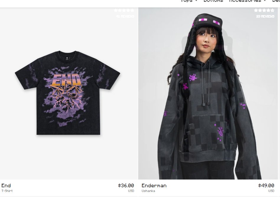 yinisstupid's tweet photo. why minecraft merch lowk fire https://t.co/HtjHynVxUI