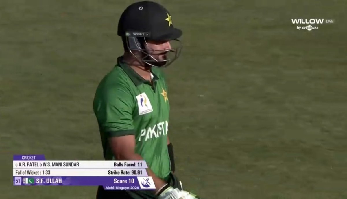 dubai_152's tweet photo. Sahibzada Farhan in T20I Knockouts

0(0), 0(3), 57(38), 23(22), 1(4), 10(11)

Runs - 91
Avg - 15.16
SR - 116.66

#AsianGames #PAKvIND https://t.co/S2bLxaqlKU
