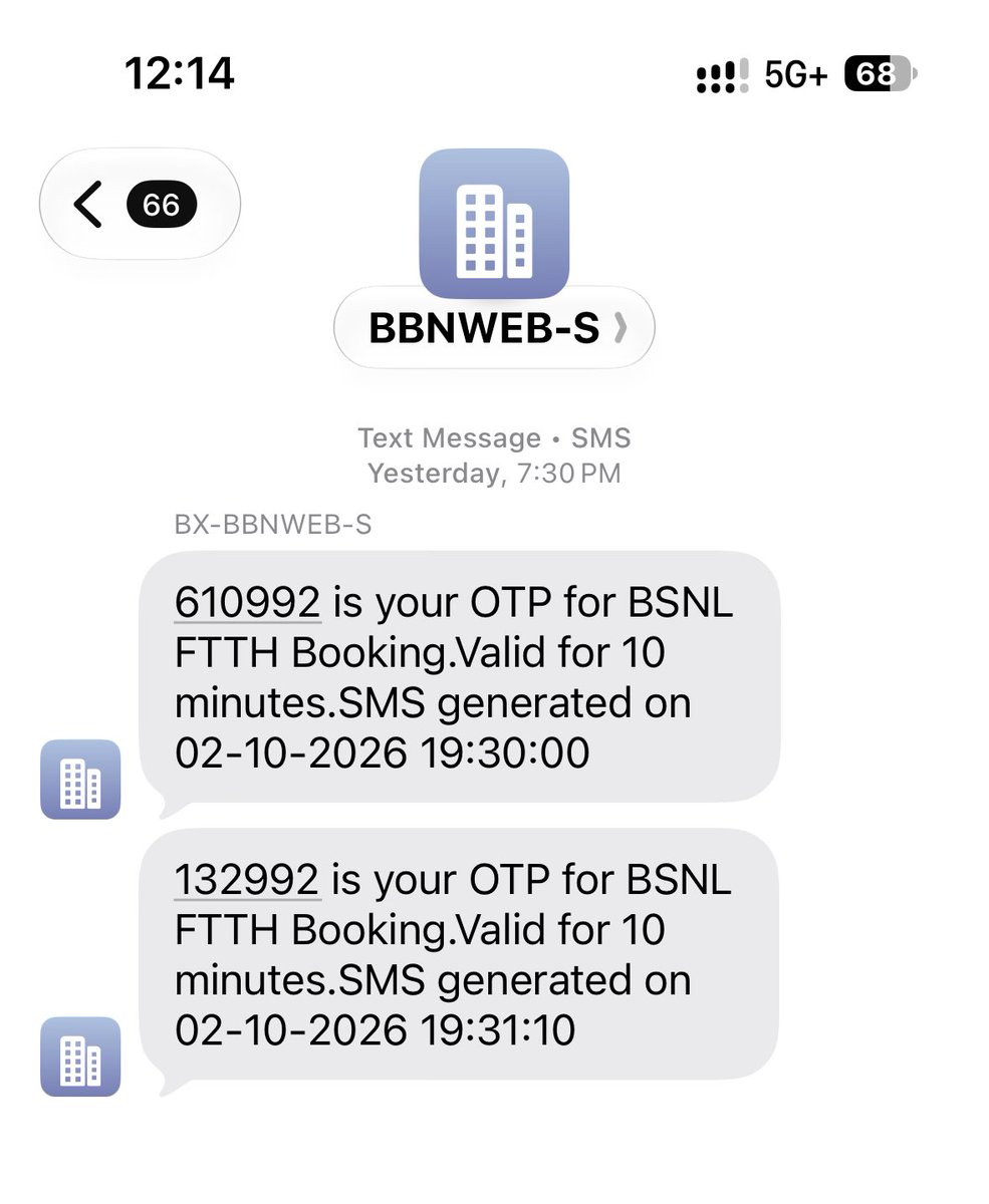 pradip_amale's tweet photo. @BSNLCorporate @BSNL_MH @bsnl_care @CMOMaharashtra @PMOIndia @JM_Scindia @Officejmscindia
Your fibre booking portal is very slow and not working. I have tried 5 to 10 times but I am unable to complete the booking.
Please check the portal issue and help me book the con on priority https://t.co/NoufUeppGQ