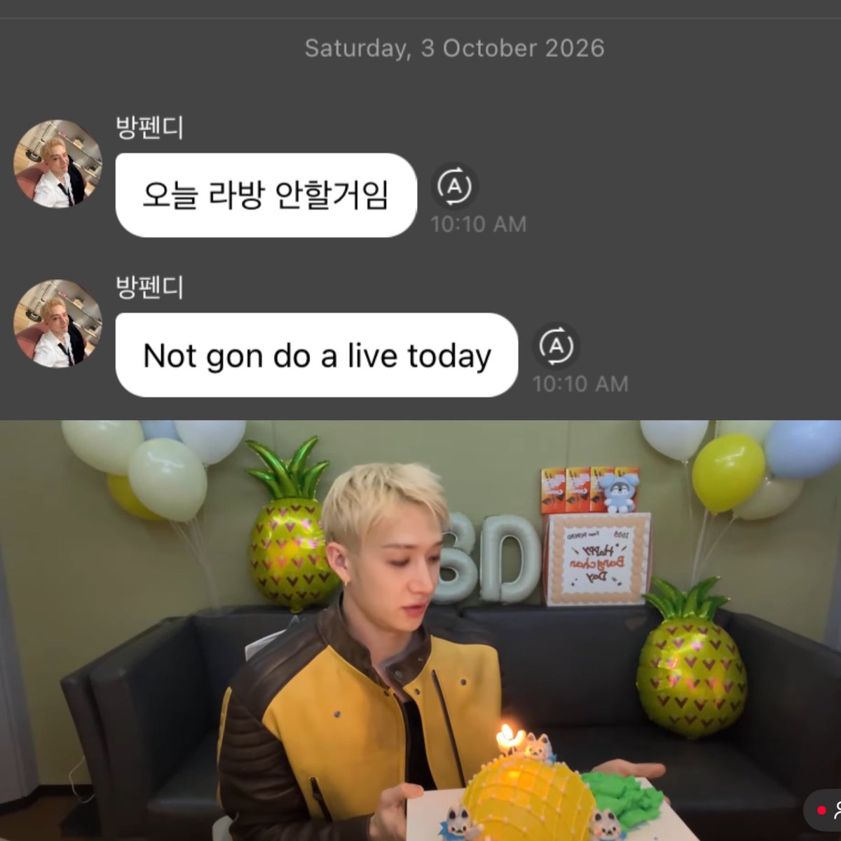 witch1vy's tweet photo. 29 years of rage baiting, happy birthday bang chan https://t.co/NpCKzUKI6x