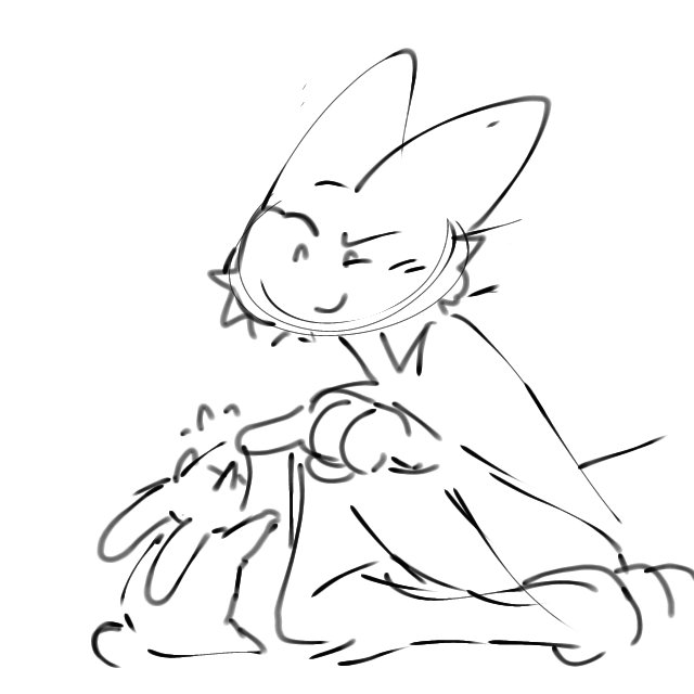 Daliavire's tweet photo. Had a test animation of @M4XI_MO  and frijol but i gave up https://t.co/1iDpreeaeT