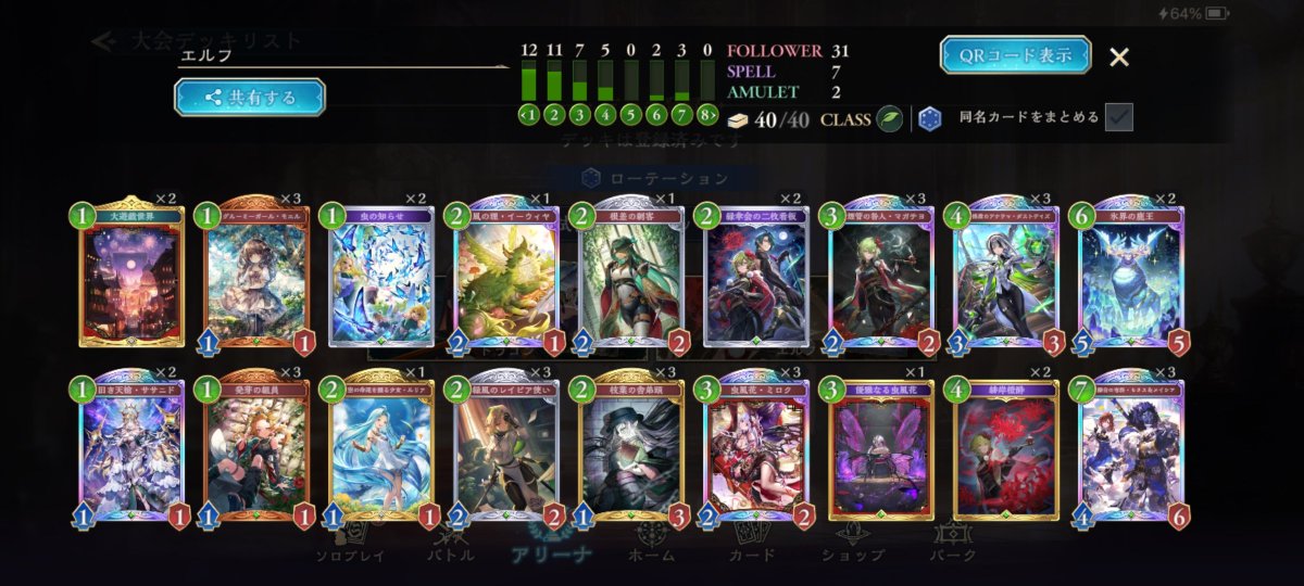 formyula_shadow's tweet photo. RAGE
1-3 ENDエルフは使わなかった
E0-0
D 1-3
エルフ使わなかったんで、マガチヨ描きます https://t.co/bwLT4snUNP