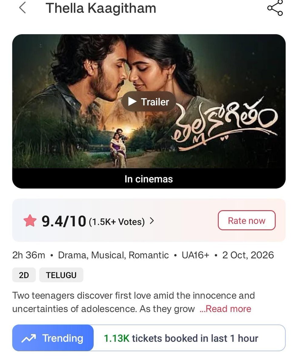 Mounesh_White's tweet photo. 2nd day kuda dhummu leputhunar ga 🔥 blockbuster #ThellaKaagitham 🥳 https://t.co/VGOnSjXnat