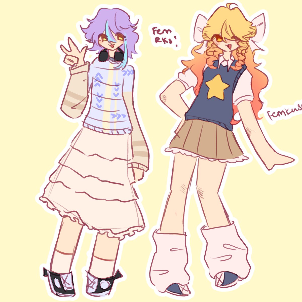 jesterst4r's tweet photo. wonderlands x.... girltime?! #prsk_FA #天馬司 #神代類 https://t.co/1vbetPdogc