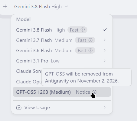 thtbee_'s tweet photo. 🚨Antigravity is getting Claude Opus 5.5 and Sonnet 5.5 on Pro and Ultra plans !!

GPT-OSS 120B is getting removed(finally)

This might be a hint that Gemini 4 Argon's rollout will be happening pretty soon..

Though I don't know why does it say that it won't be available on my plan as I'm already on Pro.. can some clarification be provided here? @_mohansolo @rodydavis .. thanks!!