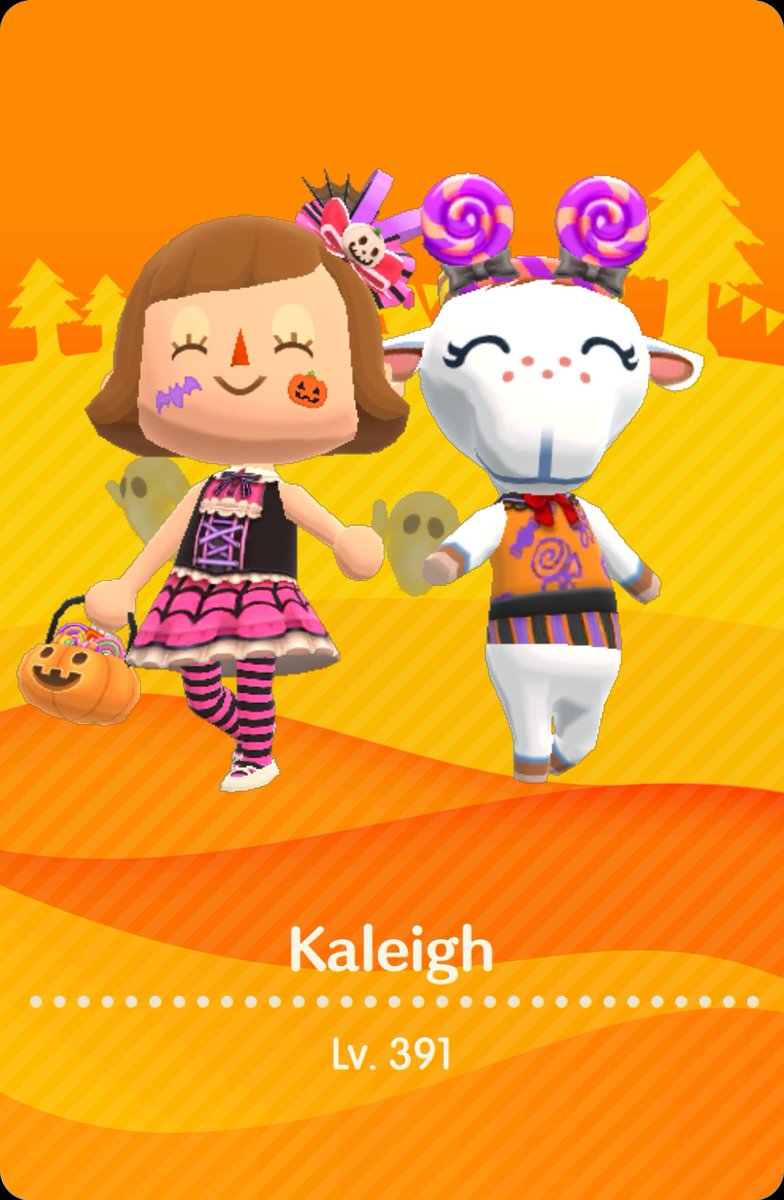 iKaleighCupcake's tweet photo. I updated my #AnimalCrossingPocketCampComplete camper card for October! #AnimalCrossing #PocketCamp #AnimalCrossingPocketCamp https://t.co/16RiapNbda