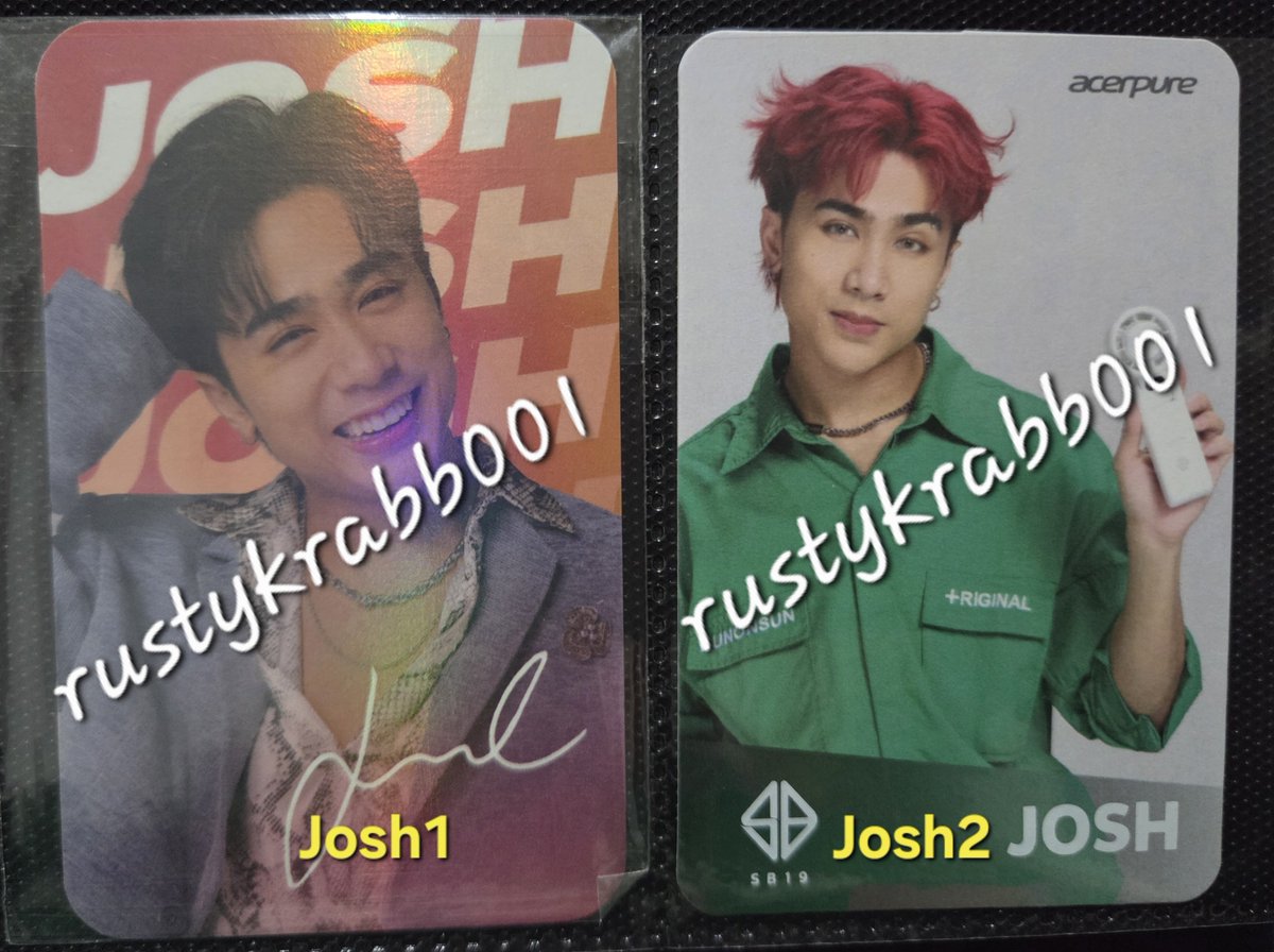 rustykrabb001's tweet photo. ‼️LFB / WTS‼️

SB19 | JOSH OFFICIAL MERCH / PHOTOCARDS

MOD: meet-up at ONE ZONE FEST DAY 1
MOP: GCash/ Metrobank (PAYO)
RFS: decluttering

DM me if inch https://t.co/EIrF1Hy0bz