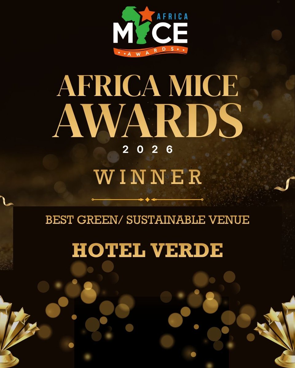 MICESummit2026's tweet photo. Celebrated as Best Green/Sustainable Venue &amp; Environmental Champion! Leading eco‑hospitality in Africa. #AfricaMICEAwards #GreenLeadership https://t.co/y8qcfWp89Y