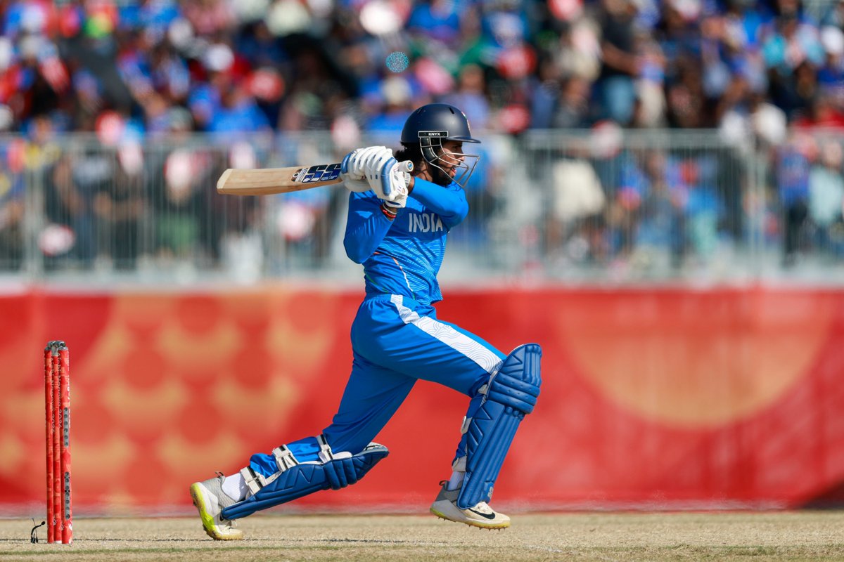 cricnuances's tweet photo. Asian games Gold medal 🏅 match seems to be the repeat of the last year Asia Cup final for Tilak. It just looked like he started off from where he left last year against Pakistan. And this match too this innings came at a crucial juncture especially after India lost two quick wickets in the middle phase. He slowly is becoming the clutch player for india to rely upon.  What a 50 considering the magnanimity of the occassion. India end their innings with a huge 211 for 6. Another sure shot gold 🥇 loading