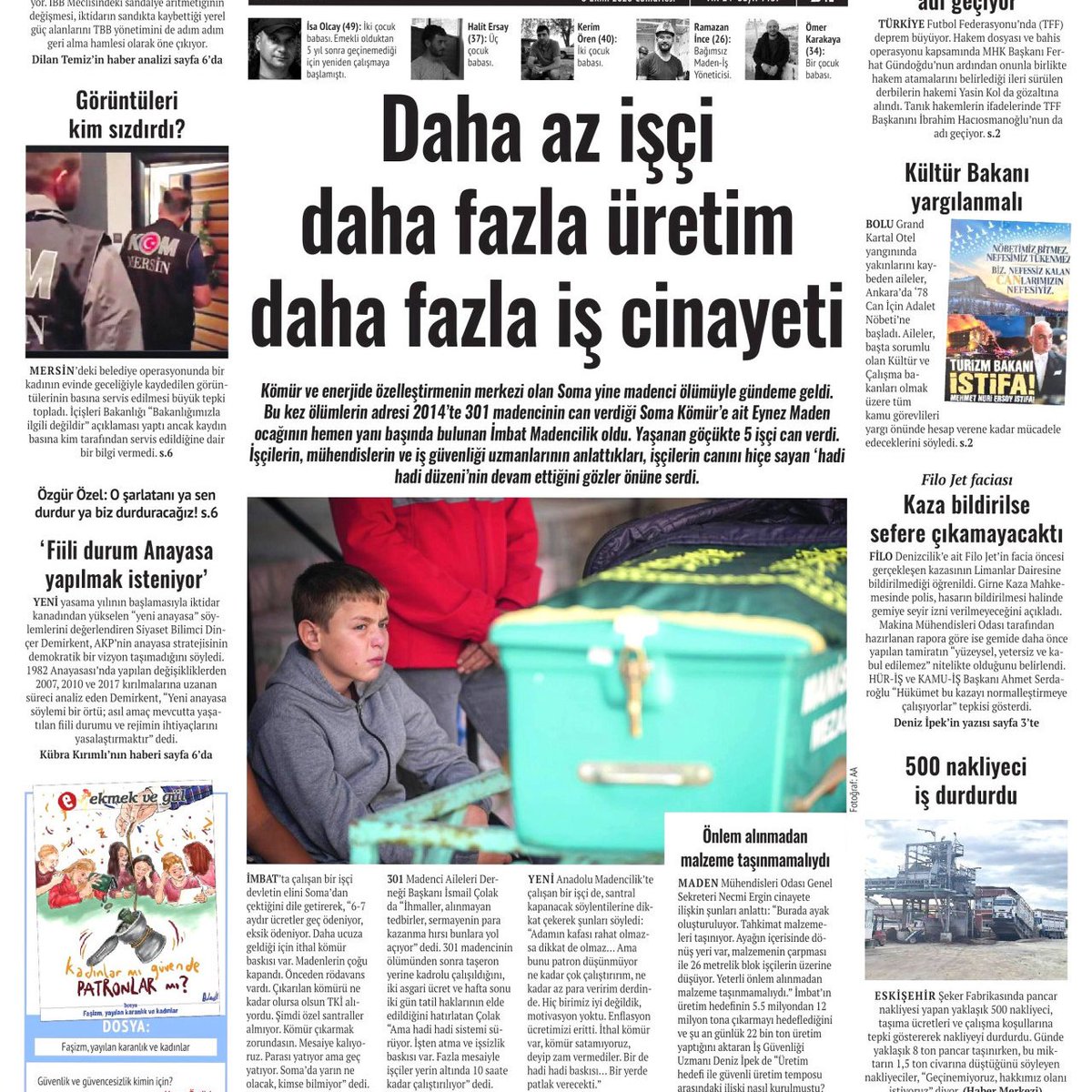 KHaluk22002's tweet photo. 03 Ekim 2026 Cumartesi Evrensel Gazetesi https://t.co/bzZFTxhXjU