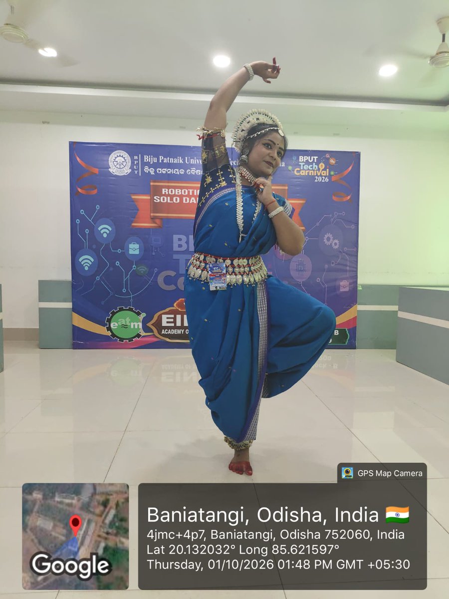 EgiEinstein's tweet photo. 🏆 The Solo Dance (Odissi) competition at the BPUT Tech Carnival 2026 has successfully concluded! ✨
Huge congratulations to all the talented performers who graced the stage at EATM!
#BPUT #TechCarnival2026 #Odissi #EventSuccess #EATM https://t.co/fIvs1mlDue