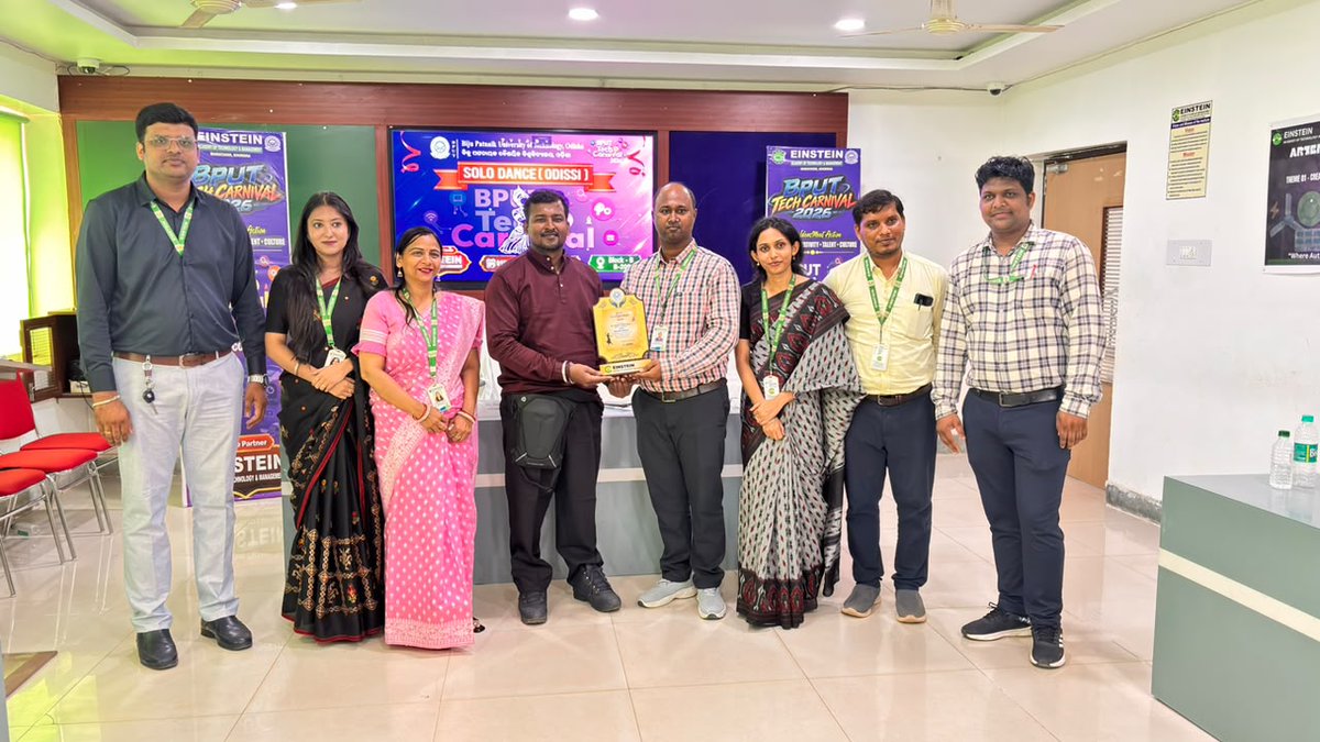 EgiEinstein's tweet photo. 🏆 The Solo Dance (Odissi) competition at the BPUT Tech Carnival 2026 has successfully concluded! ✨
Huge congratulations to all the talented performers who graced the stage at EATM!
#BPUT #TechCarnival2026 #Odissi #EventSuccess #EATM https://t.co/fIvs1mlDue