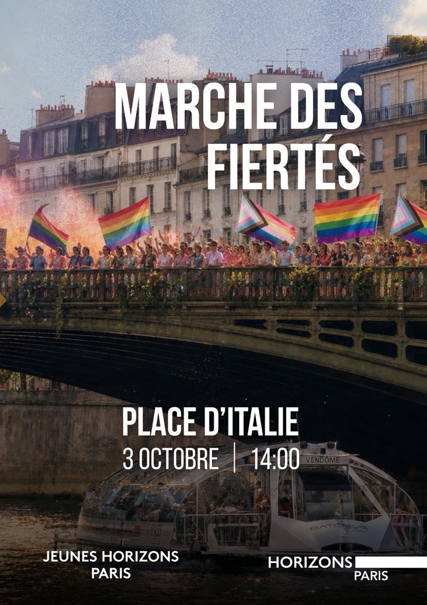 JulieBoillot's tweet photo. 📍Rendez-vous entre le 23 et 31 avenue d’Italie avec nos amis de @GayLib 
#marchedesfiertés https://t.co/VcBCxHR6oQ