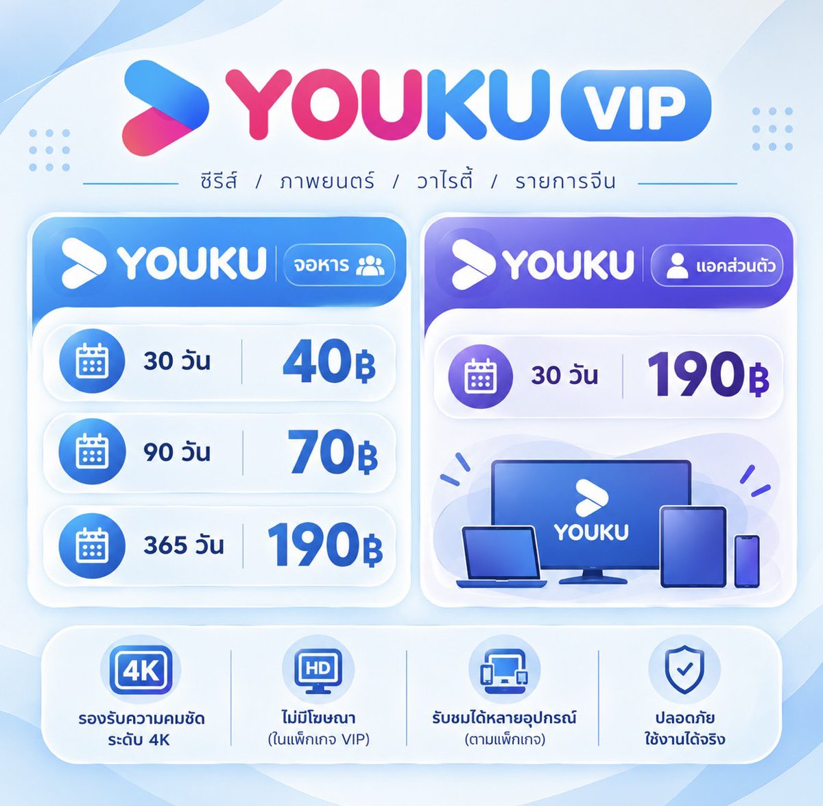 hicrayonjma's tweet photo. 𝗬𝗢𝗨𝗞𝗨 𝗩𝗜𝗣

🛒 สนใจจิ้มหน้าโปรไฟล์ได้เลยนะคะ

.ᐟ ดูแลตลอดการใช้งาน

#หารยูกุ #หารyouku #หารyoukuvip #หารyoukuราคาถูก https://t.co/1xOoFFgMeJ
